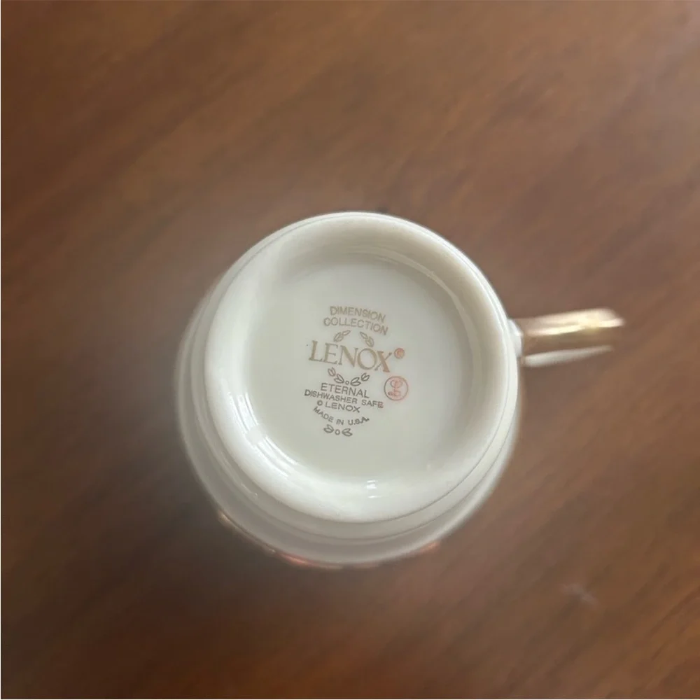 Lenox China Eternal Collection Teacup and Saucer (1 set)